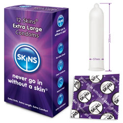 Skinn kondomer Extra stor 12 Pack